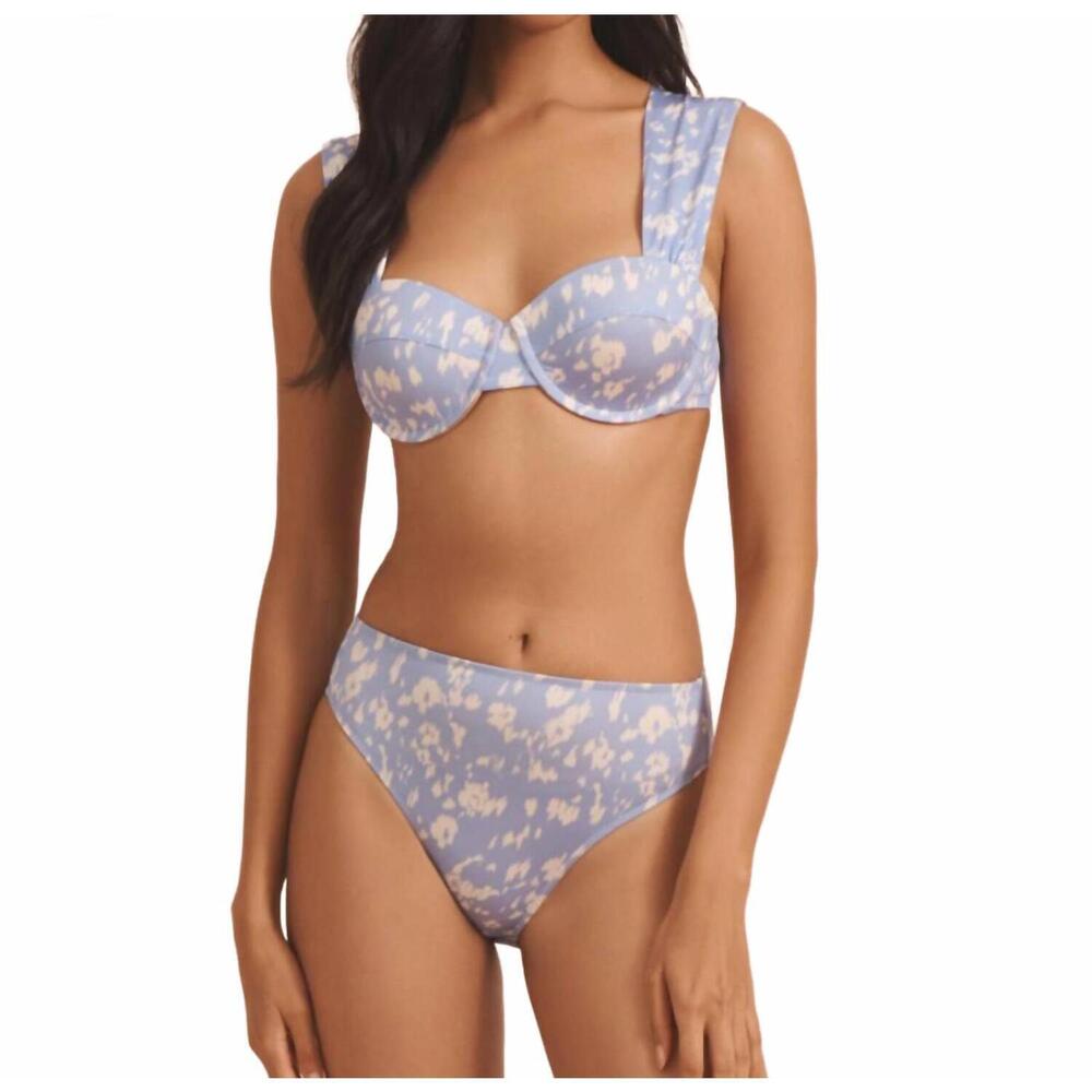 NEW EVARAE women's audrey bikini top in vista fleur